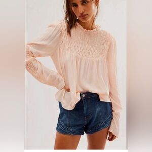 Free People Smocked In Time Long sleeve